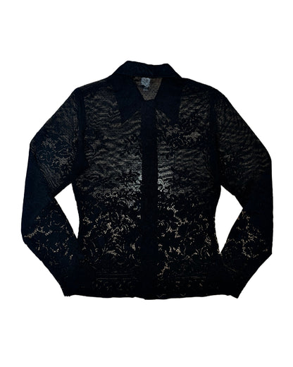 DEADSTOCK SMART SET LACE BUTTON UP